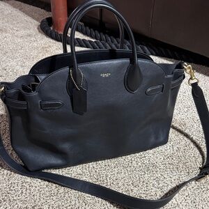 Coach Black Leather Shoulder Bag